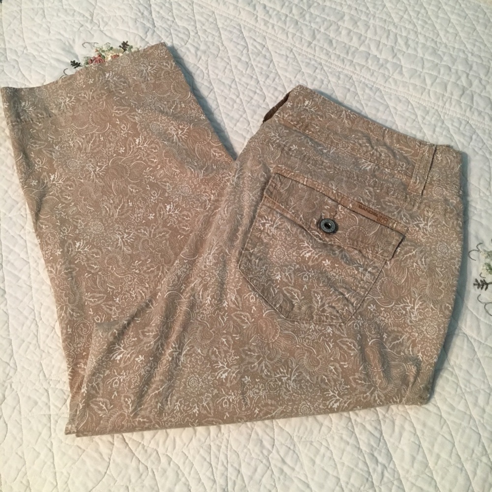 Bandolino Blu Cropped Pants Tan Sz 12